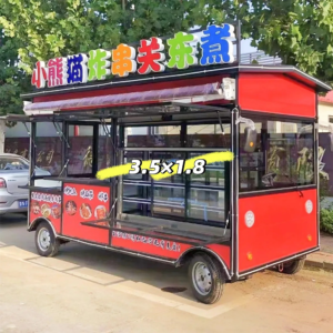 Mobile RestaurantChina Fast Food Street Ice Cream Bbq Fruit Flower Food Truck for Sale