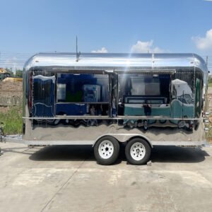 Street Food Trucks Concession Trailer New Energy Airstream Trailer with Full Kitchen